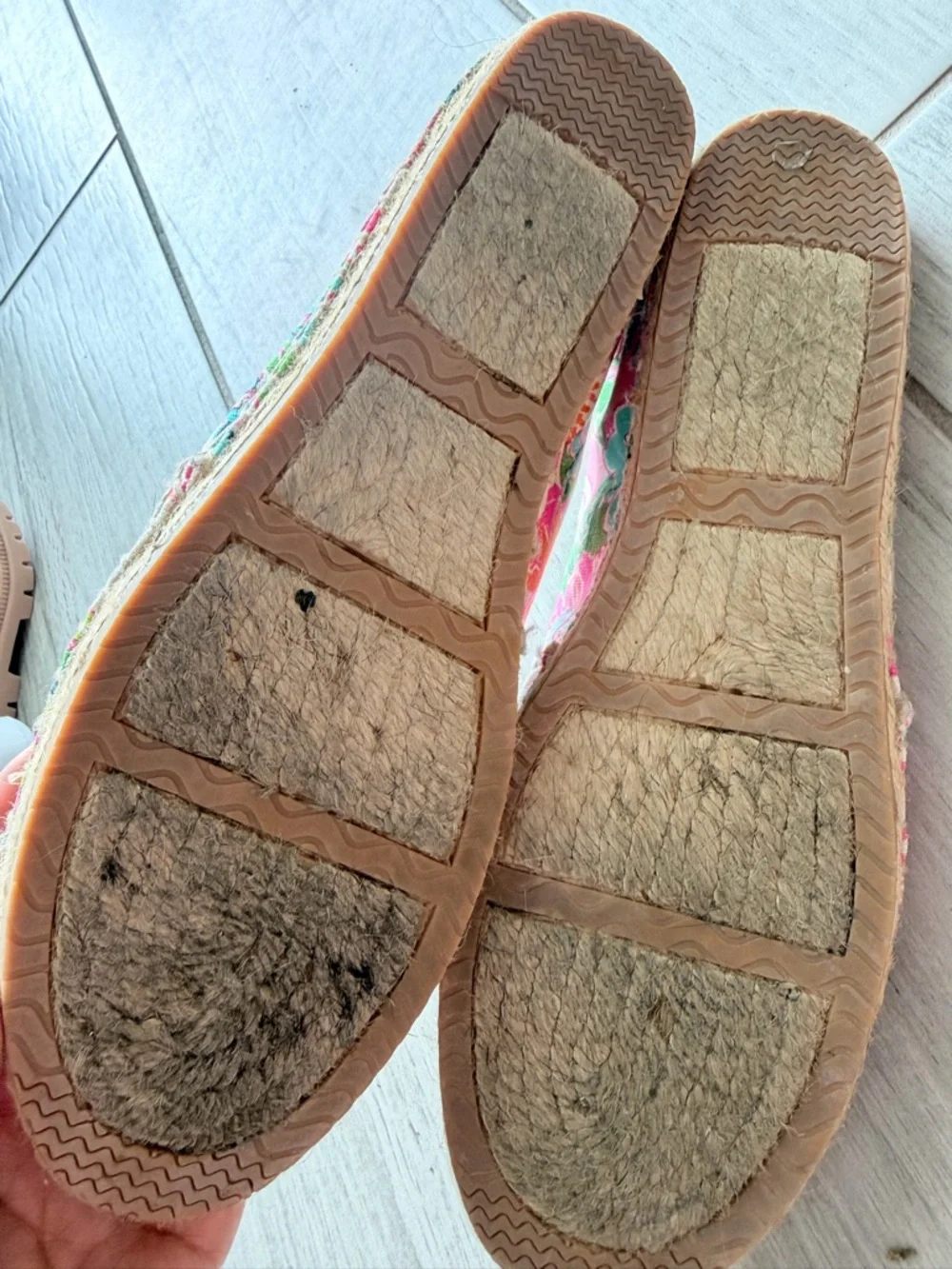Lilly Pulitzer Floral Metallic Cap Toe Slip-On Flats Pink Gold Women’s Size 11 - Picture 4 of 4